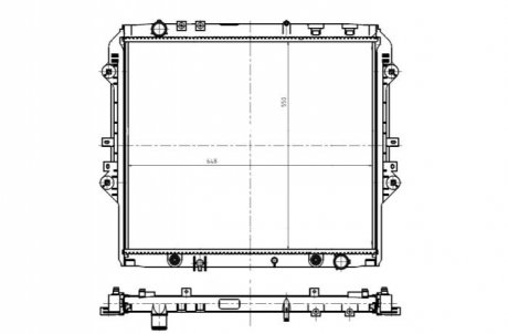 Радіатор двигуна (АКПП) NRF 550032