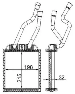 Nagrzewnica TOUAREG 02- MAHLE / KNECHT AH180000S