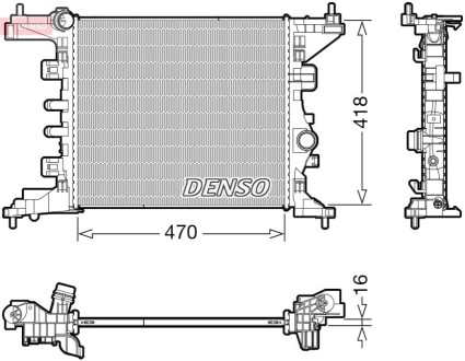 Chłodnica OPEL MERIVA B DENSO DRM20121 (фото 1)