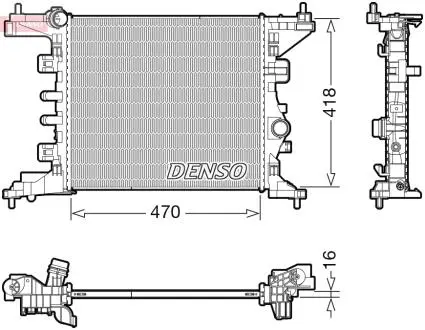 Chłodnica OPEL MERIVA B DENSO DRM20121