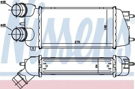 ИнтеркулерC3 04- 1,6HDI NISSENS 96495
