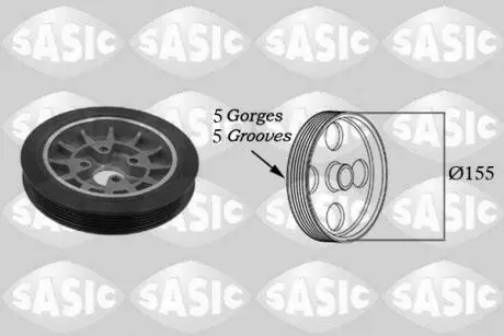 Шків колінчастого вала SASIC 2156007