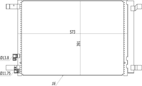 Конденсер кондиціонера HART 614511