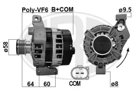 ALTERNATOR SZT ERA 209623