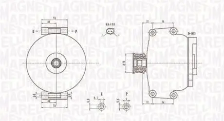 ALTERNATOR DB SPRINTER MAGNETI MARELLI 063731846010