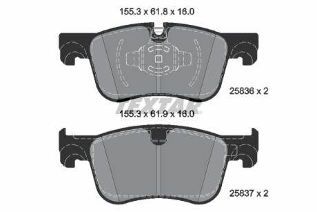 KLOCKI HAMULCOWE PRZOD TEXTAR 2583605