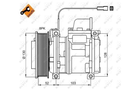 Компресор кондиціонера NRF 32824