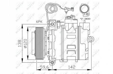 Компрессор кондиционера NRF 32377