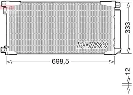 Skraplacz TOYOTA AURIS DENSO DCN50115