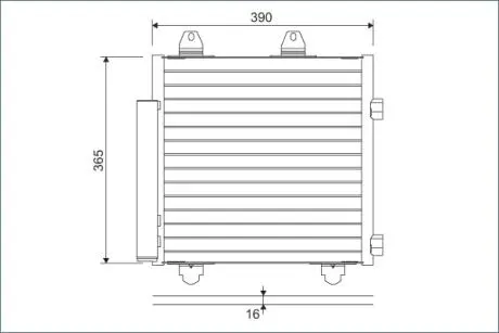 Skraplacz klimatyzacji Valeo 822577
