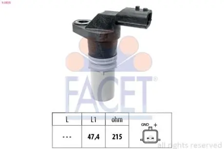 CZUJNIK WALU KORBOWEGO FACET 90835