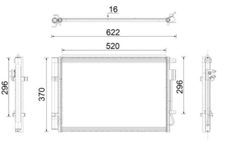 Skraplacz klimatyzacji MAHLE / KNECHT AC918000P (фото 1)