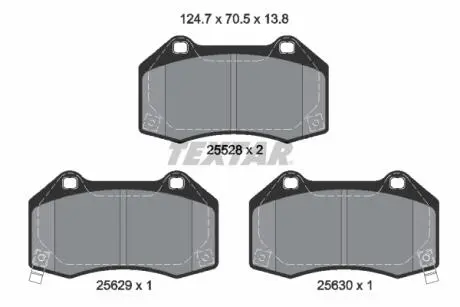 KLOCKI HAMULCOWE PRZOD TEXTAR 2552803