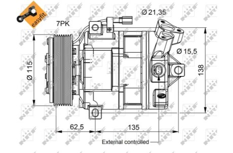 Компрессор кондиционера NRF 32692