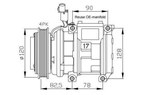 Компрессор кондиционера NRF 32449