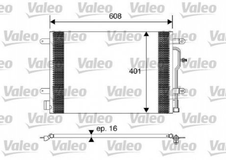 Радиатор кондиционера Valeo 817569