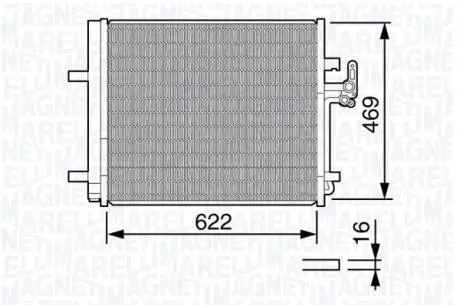 Радиатор кондиционера MAGNETI MARELLI 350203645000