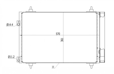 Радиатор кондиционера HART 612139