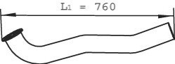 Труба выхлопного газа Dinex 21251