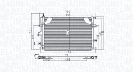 Skraplacz VOLVO C70 I MAGNETI MARELLI 350203914000