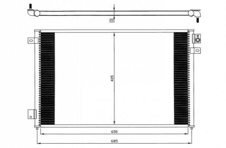 Радиатор кондиционера NRF 35567