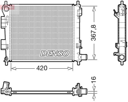 Chłodnica HYUNDAI i10 DENSO DRM41025