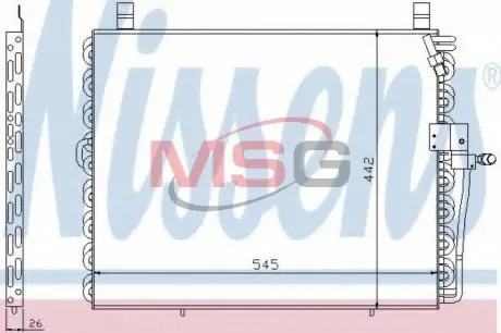 Радиатор кондиционера NISSENS 94176