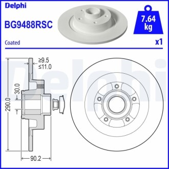 TARCZA HAM.TYL Z LOZ. Delphi BG9488RSC