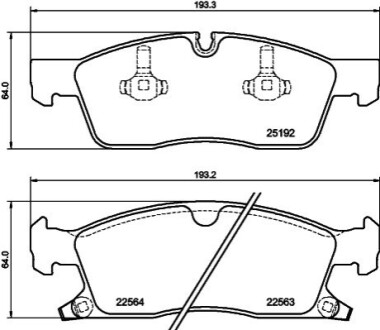 Klocki ham. prz. JEEP HELLA 8DB355039961