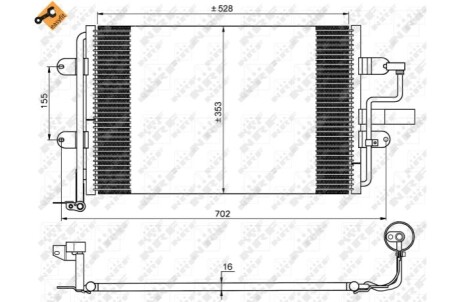 Радиатор кондиционера NRF 35733