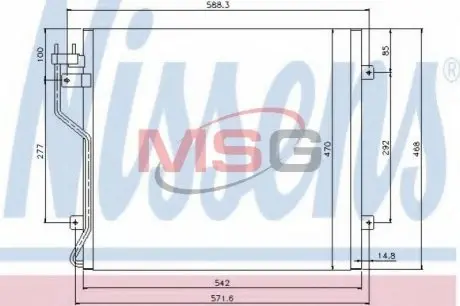 Радиатор кондиционера NISSENS 94773