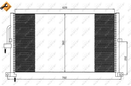 Радиатор кондиционера NRF 35603