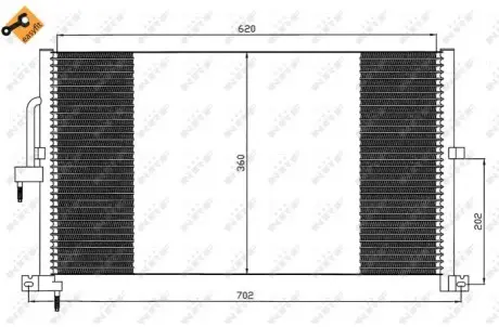 Радиатор кондиционера NRF 35603