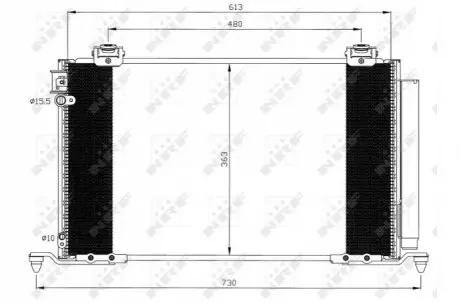 Радиатор кондиционера NRF 35595