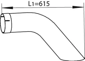 Труба выхлопного газа Dinex 54667