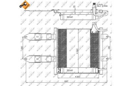 Радиатор кондиционера NRF 35367