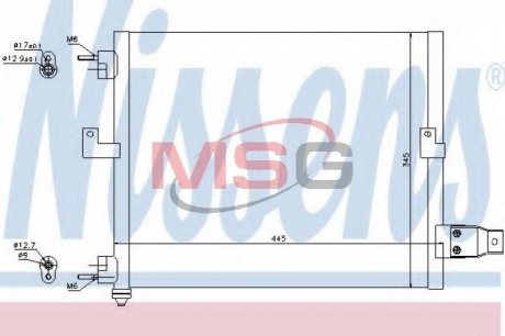 Радиатор кондиционера NISSENS 94036