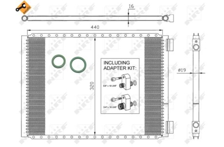 Радіатор кондиціонера NRF 35952