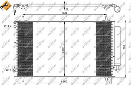 Радиатор кондиционера NRF 35935