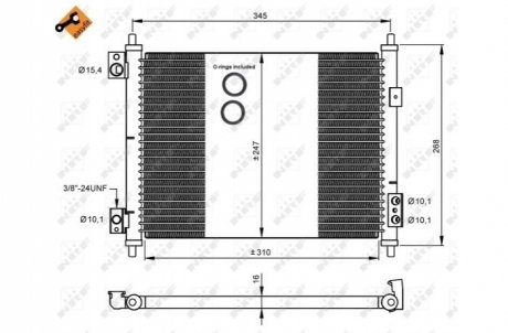 Радіатор кондиціонера NRF 35926