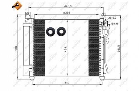 Радиатор кондиционера NRF 35888