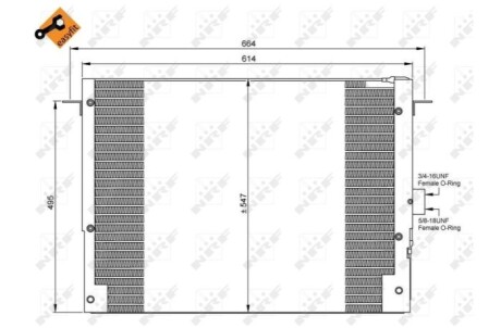 Радиатор кондиционера NRF 35657