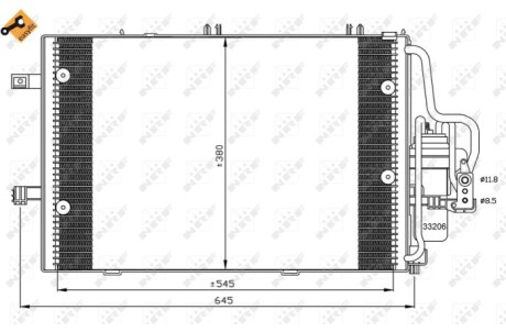 Радиатор кондиционера NRF 35530