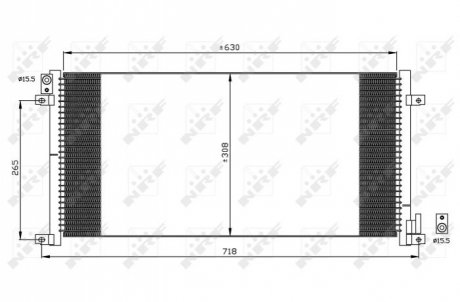 Радіатор кондиціонера NRF 35491