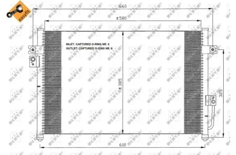 Радиатор кондиционера NRF 35426