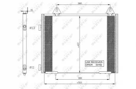 Радиатор кондиционера NRF 35351