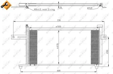Радиатор кондиционера NRF 35315