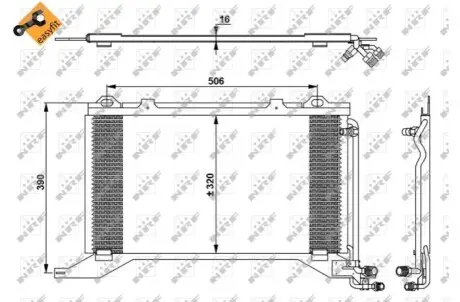 Радиатор кондиционера NRF 35245