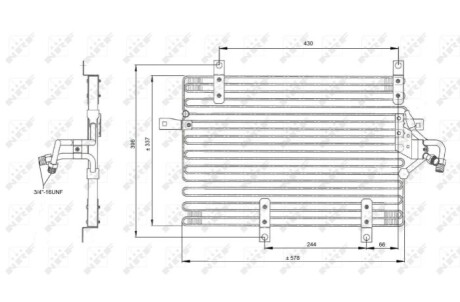 Радиатор кондиционера NRF 35052