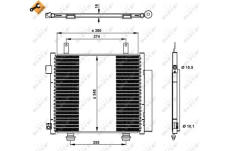 Радиатор кондиционера NRF 350337